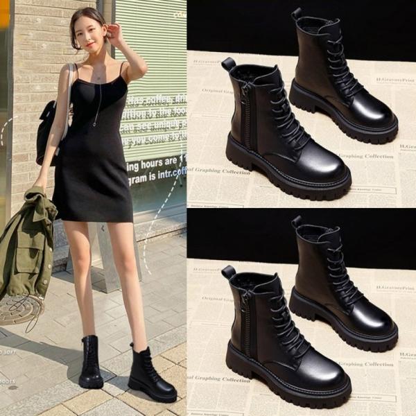 230-250 6.5cm 키높이 옆지퍼 워커