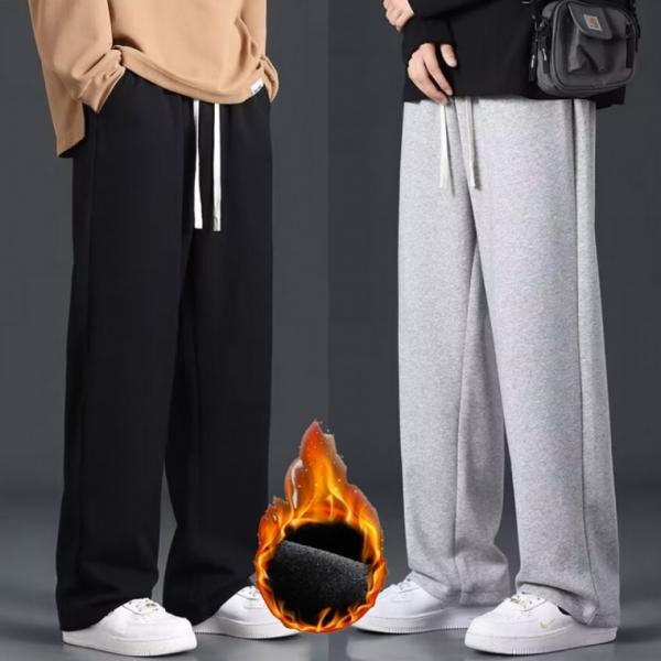 남자 기모 와이드 스웻팬츠 트레이닝바지 스웨트 바지 3XL 4XL 5XL