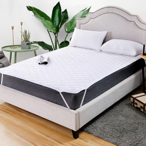 [싸더라] 사계절용 매트리스 커버 밴딩 고정 침대 커버 누빔형 위생적인 매트리스 보호커버 싱글 더블 퀸