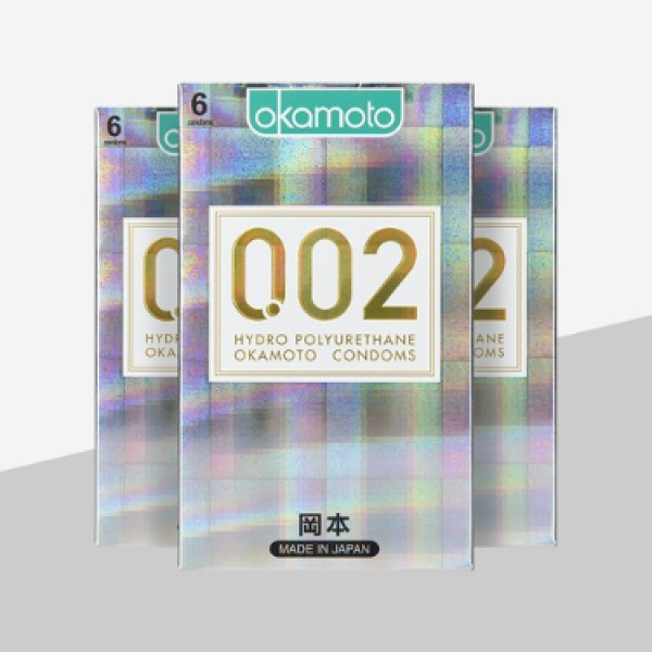 오카모토 002 하이드로 폴리우레탄 18p 6개입 3박스