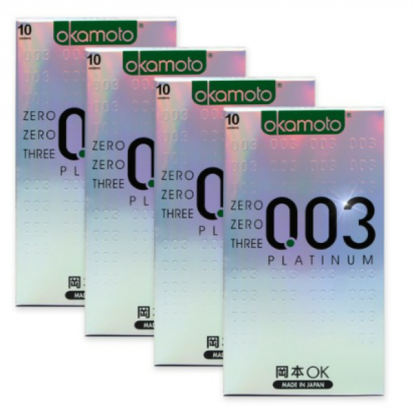 오카모토 003 플래티넘 40p 10개입 4박스 피임 기구 용품
