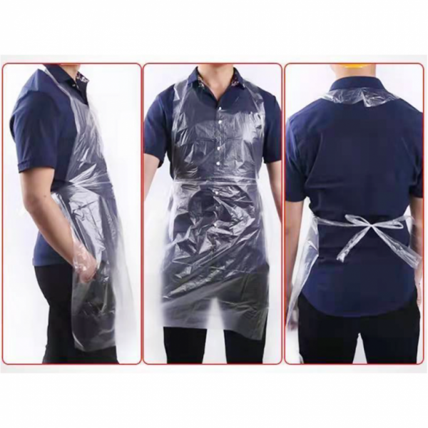 일회용 비닐앞치마 빅사이즈 김장 방수가운 업소용 80cm x 120cm 100매