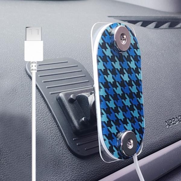 인씨네아크릴 USB 멀티자석충전거치대 휴대폰 차량용 가정용 오토바이 배달대행 충전기 USB타입