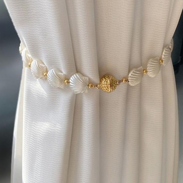 [2개입] 마그네틱 비즈 커튼 끈 타이백 후사고리 홀더 자석 집게 장식 커튼 묶는 고정 묶기