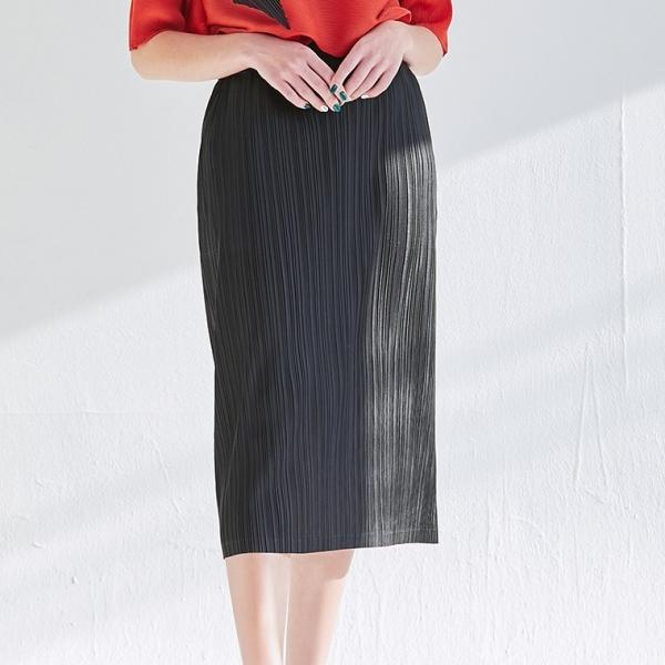 미니 주름 미디스커트 밴딩스커트 주름치마 주름스커트 주름 밴딩 스커트