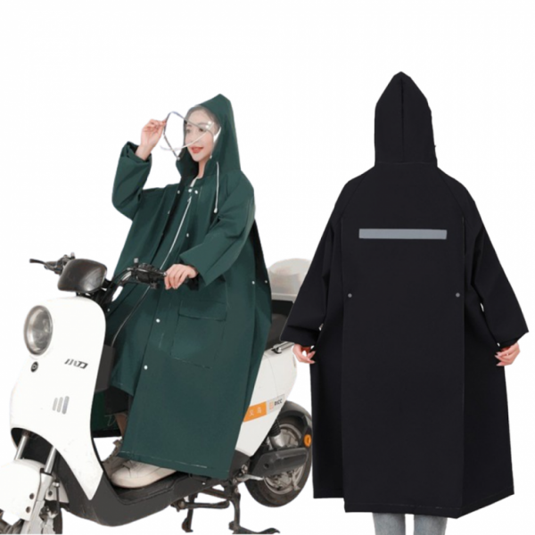 2500배송 반사체 안전우비 와이드핏 책가방 백팩 자전거 오토바이 라이더 우비 비옷 우의 레인코트 14