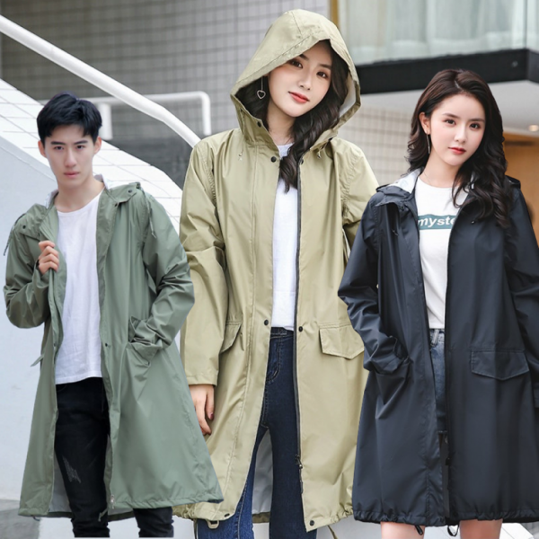 2500배송 트렌치 골프 레인코트 패션 캐주얼 바람막이 윈드코트 우비 등산 낚시 캠핑 골프 비옷 우의 13