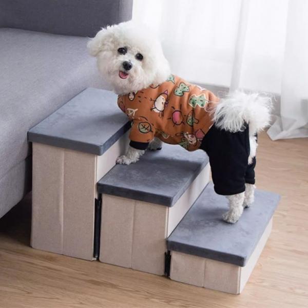 강아지 계단 쇼파계단 침대계단 무릎관절 수납형 펫 슬라이드 PE