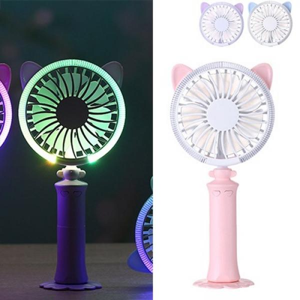 충전식 LED 고양이 핸디선풍기  핸디선풍기 LED USB 충전식