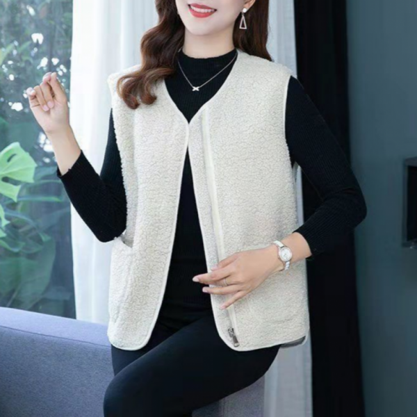 양털 뽀글이 지퍼조끼 양털조끼 후리스