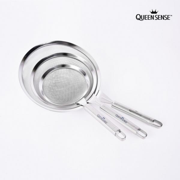 퀸센스 스텐 건지개 된장망 국수 우동 튀김망 거름망 펀칭볼