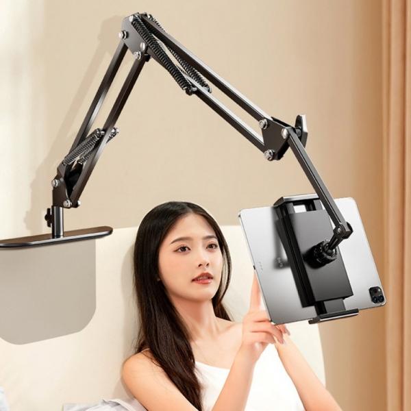 틈새 태블릿 거치대 패드 스탠드 침대헤드 쇼파 책상 끼우는 거치대 각도조절
