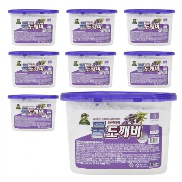 산 습기제거제 물 제습제 라벤더향 500mlX8P 방향제 탈취제 곰팡지방지