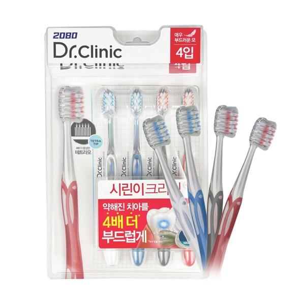 닥터크리닉 시린이 칫솔 4개입 -TJ 시린이 시린이칫솔 칫솔 닥터크리닉 양치 양치질 세수 세안 치약