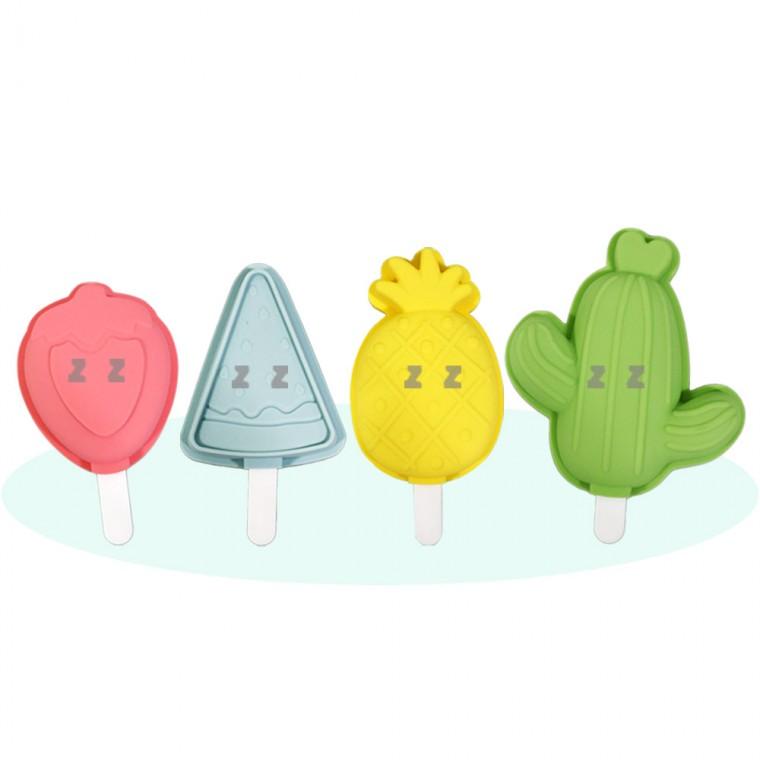 페어 실리콘 아이스크림 모양틀 4P-H/모양틀/아이스트레이/몰드/아이스크림메이커