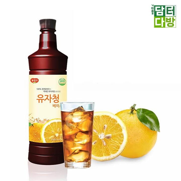 (무배) 광야식품 유자청 베이스 970ml