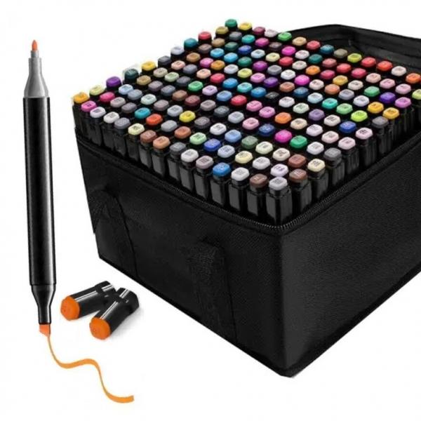 168색 마카펜 마커펜 드로잉펜 양쪽 트윈 싸인펜 미술