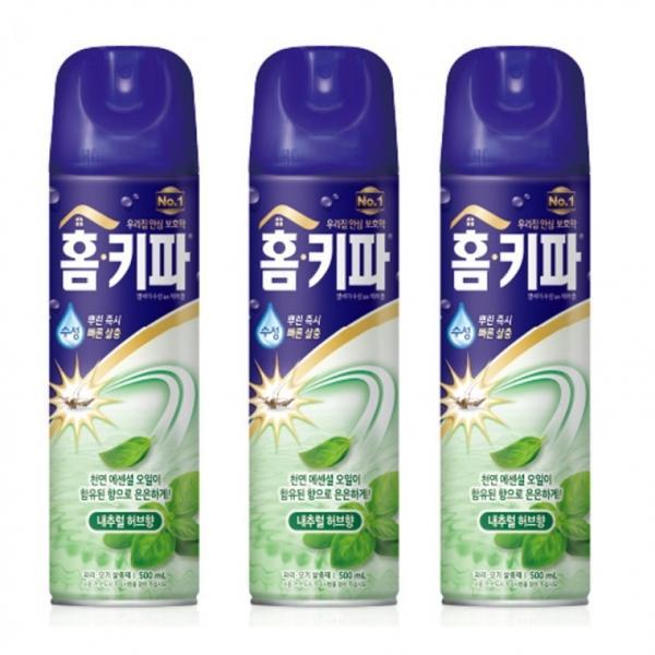 홈키파 수성 허브향 모기에어졸 3개