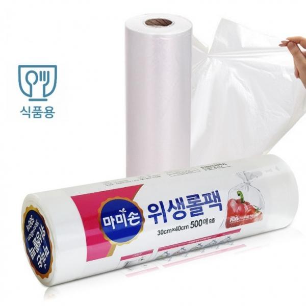 마미손 뜯어쓰는 비닐봉투 롤백 10호 500매 특35x45