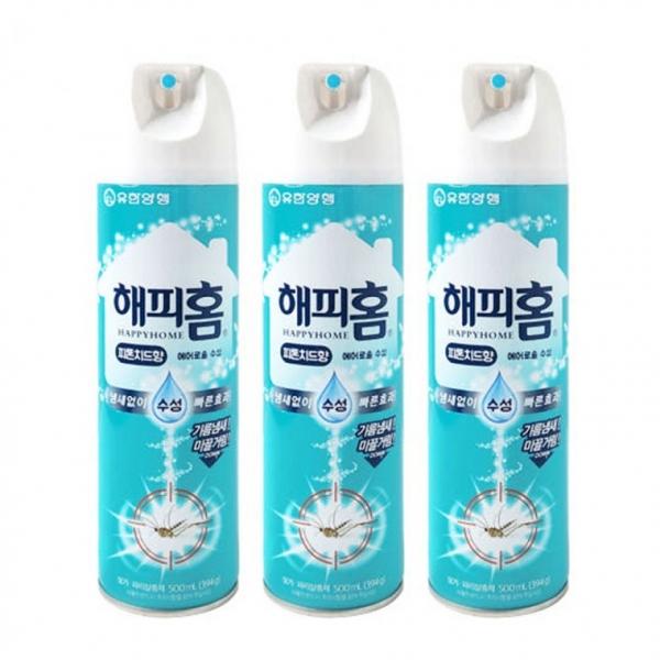 해피룸066 모기제거 수성 에어로솔 피톤치드향 3개