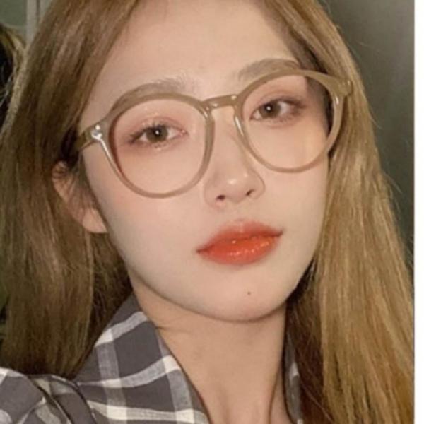 차단 블루라이트 기능 유광 안경 뿔테 기본 동글형 여자 남자 경량