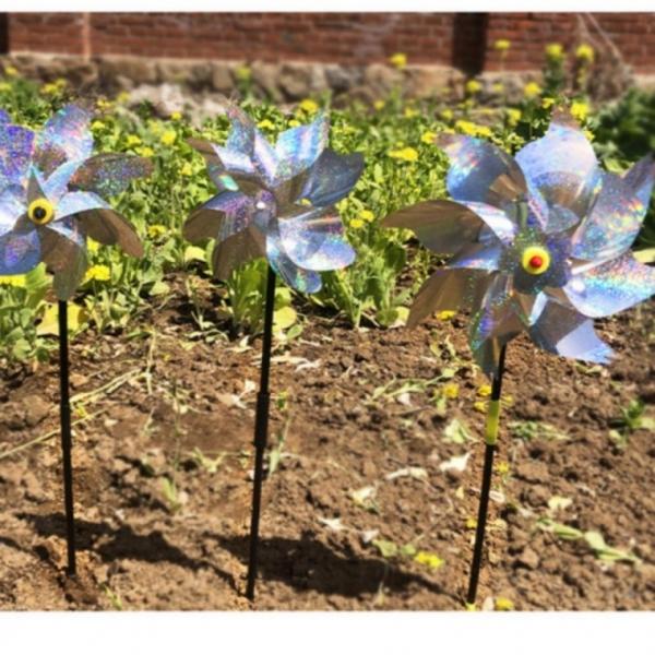 10p 조류퇴치 비둘기 바람개비 풍차 농업용 조류 빛반사 정원용 새물이