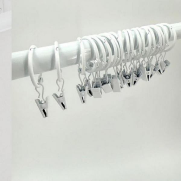 내경 커튼 오픈형 집게링 부자재 링 고리 32mm 20pcs 소품 오픈