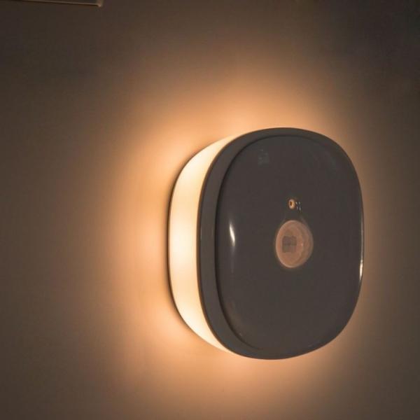 LED 센서등 센서감지 램프 원형 3000K 전구색 무드등