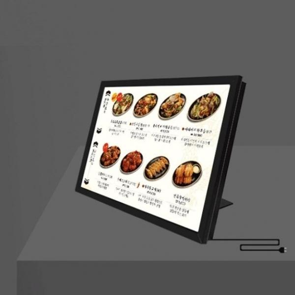 LED 라이트 배너 광고 홍보판 메뉴판 테이블용 A2