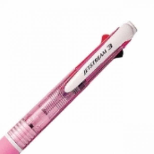 3색 볼펜 0.7mm (핑크) 강의펜 볼펜클립