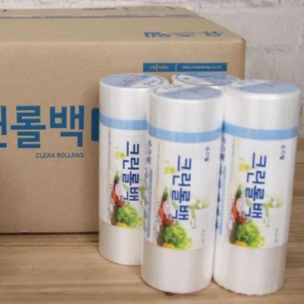 보관용 롤백 17x25x200매 30개입 일회용비닐백 위생비닐팩