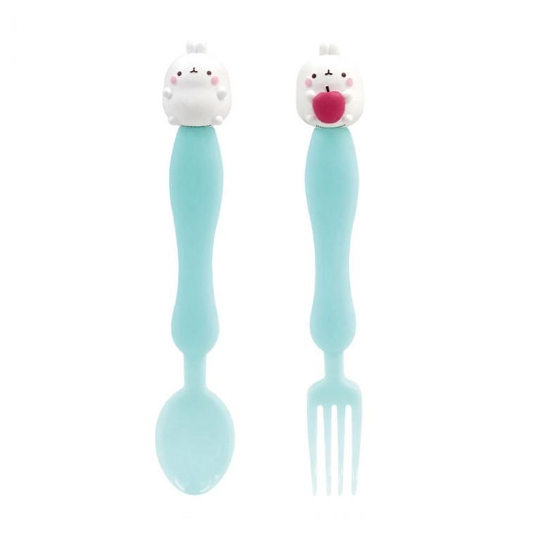 몰랑이 단단한 디저트 스푼포크 2P-민트