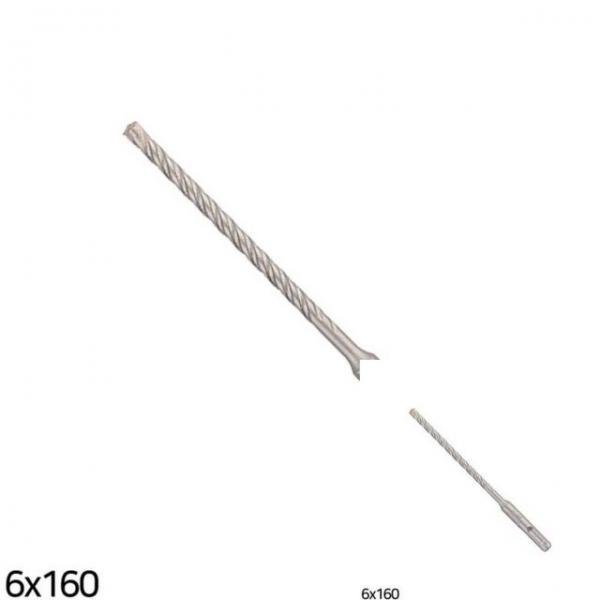5X 4날 햄머드릴비트 6x160mm 모래벽돌 해머드릴비트