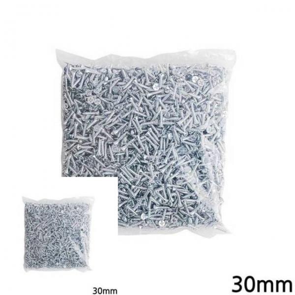 다용도 4mm 백색 피스 나사못 30mm 1000개입 공구 공구자재