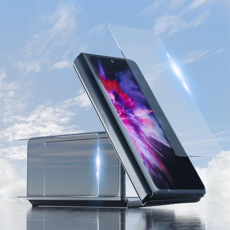 정확도 2022 갤럭시 Z폴드4 투명 외부액정 글라스필름 0.3mm 1매 F936