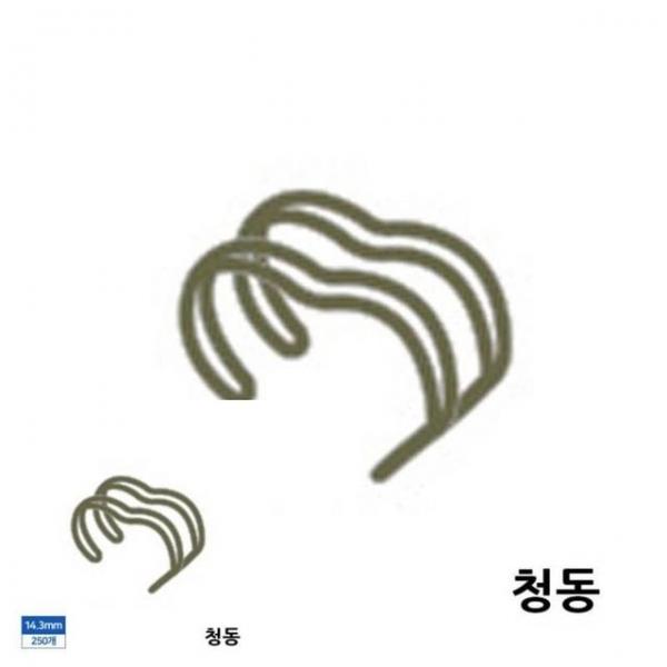 제본 3대1 와이어링 14.3mm 250개입 청동 제본스프링 노트제본링