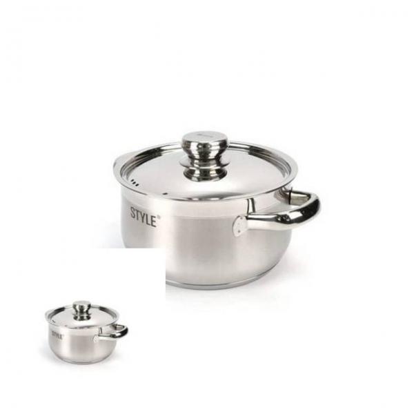 인덕션겸용 삼중바닥 스텐 양수냄비 16cm 혼수냄비 주방냄비