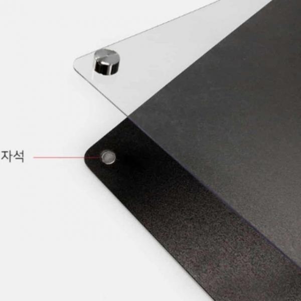 자석 프레임 A1 (검정) 안내문꽂이 포켓패드