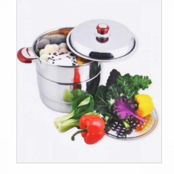2단 찜솥 겸 곰솥 (24cm) 대형찜기 알루미늄들통
