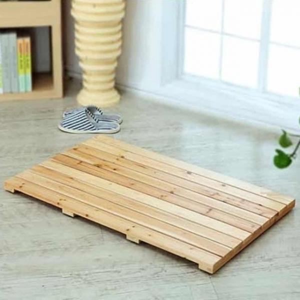 원목 발판 106cmx50cm 화장실받침대 화장실나무발판
