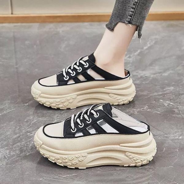 초볼드 플랫폼 통굽 로우탑 캔버스 키높이 스트릿 운동화