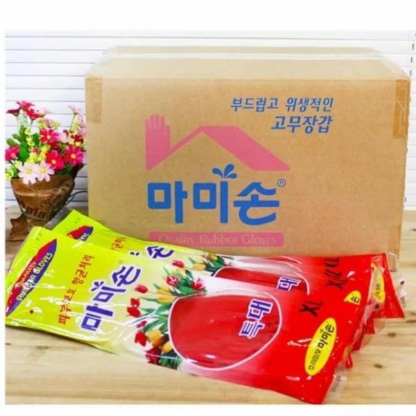 향균처리 위생장갑 고무장갑 XL 레드 100켤레 주방장갑 식품용장갑