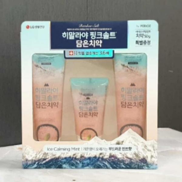 히말라야 핑크솔트 아이스카밍 민트 100gx2 입냄새예방 상쾌한민트향치약