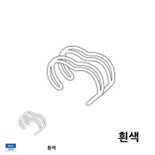 제본 3대1 와이어링 8mm 250개입 흰색 제안서 북제본