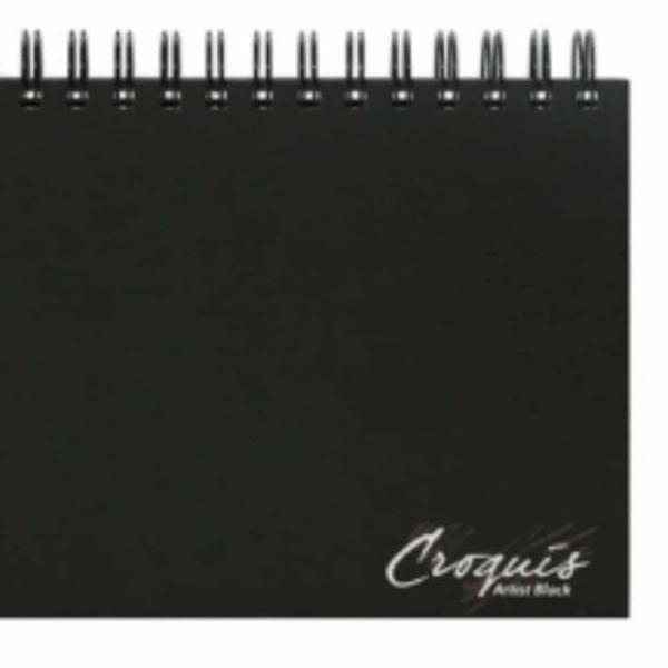 드로잉 스케치북 A5 80매 (블랙) 스케치그리기 캘리그라피종이