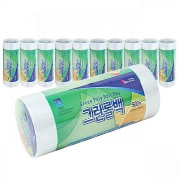보관용롤백 17x25x500 10개입 비닐백 투명비닐