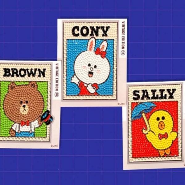 캐릭터 보석십자수 프렌즈 (10X11) 보석자수 보석비즈십자수