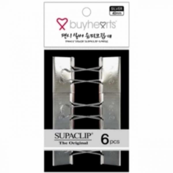 문서 크립 실버(대) 6개입 사무용클립 문서클립