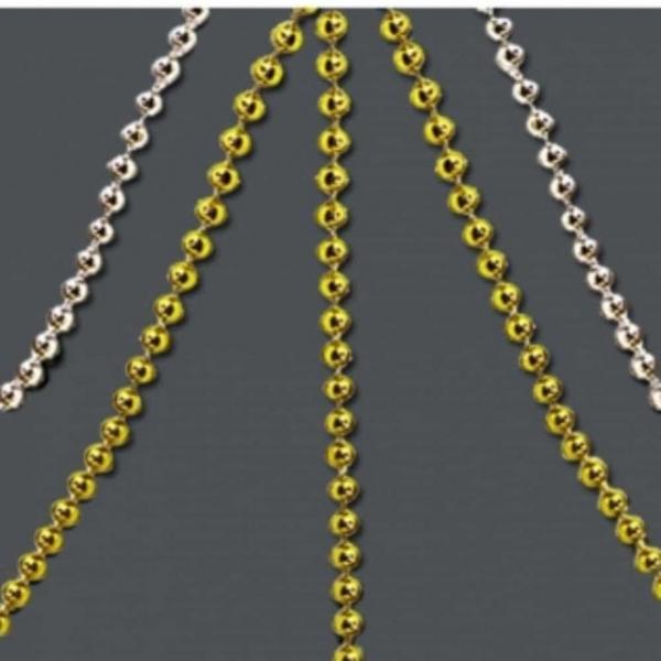 원형 체인 구슬 3mm (은색) 금속공예재료 장식연결고리