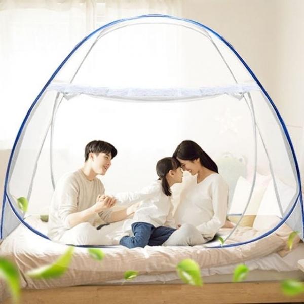 패밀리 모기장 1인용 침대 원터치 캐